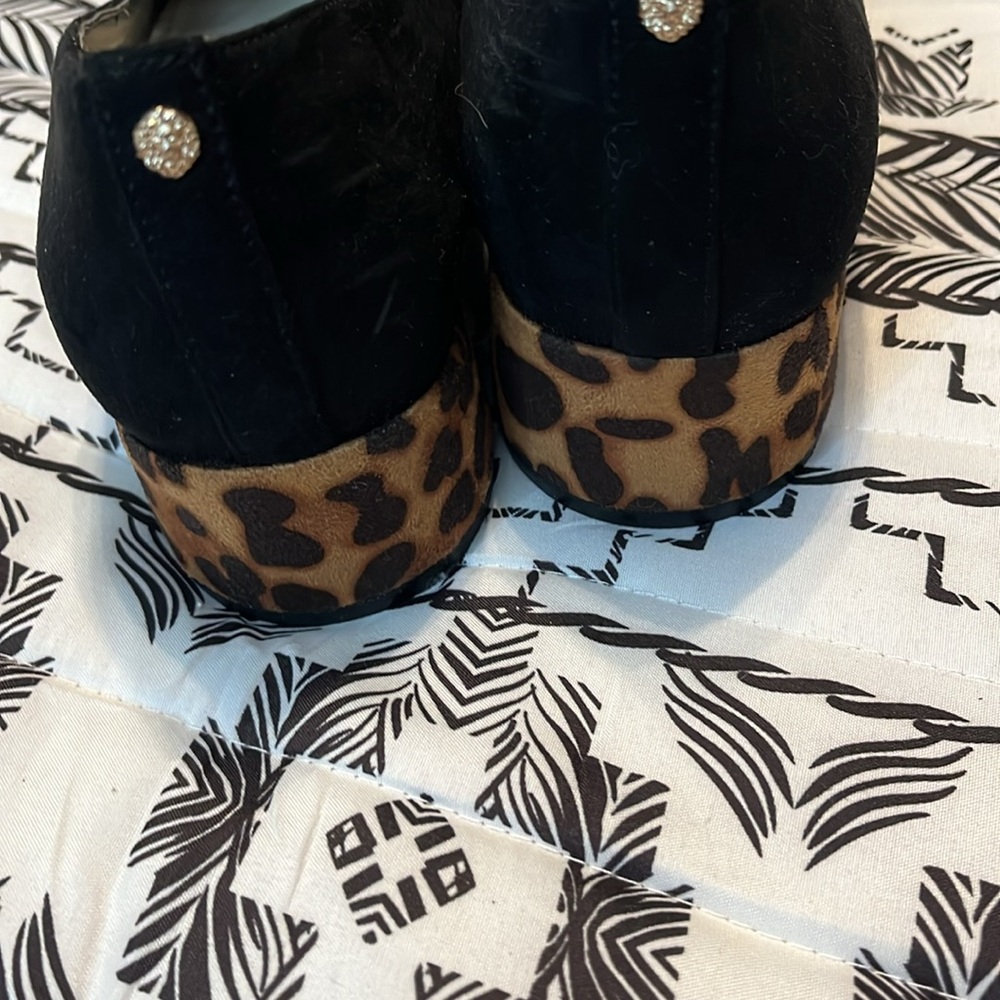 Anne Klein Leopard Print Heel Shoes Size 9.5 - Picture 8 of 10